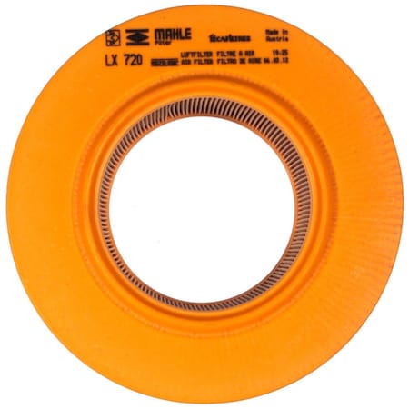 Mahle Air Filter, Lx720 LX720